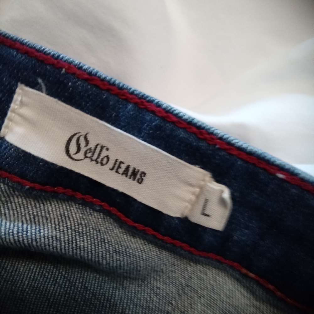 Cello Jeans Size L Denim Button Down Mini Skirt - Picture 5 of 5